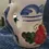 Thumbnail: Rear right view of the Pintado Maritez Floral Jug with Large Red and Blue Flowers Design Spanish