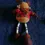 Thumbnail: Rear top view of the Retro Reindeer With Long Beaded Legs suitable to sit on a shelf