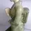 Thumbnail: Left side view of the Japanese Guisha Girl Kneeling with a fan Figurine