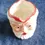 Thumbnail: Angled front and top view of the Birds Custard Ceramic Santa Jug Circa 1950s