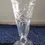 Thumbnail: Rear view of the Cut Crystal Clear Glass Vase