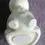 Thumbnail: Base view of the Vintage Russ Cream Coloured June Piggy Bank With Rosy Cheeks