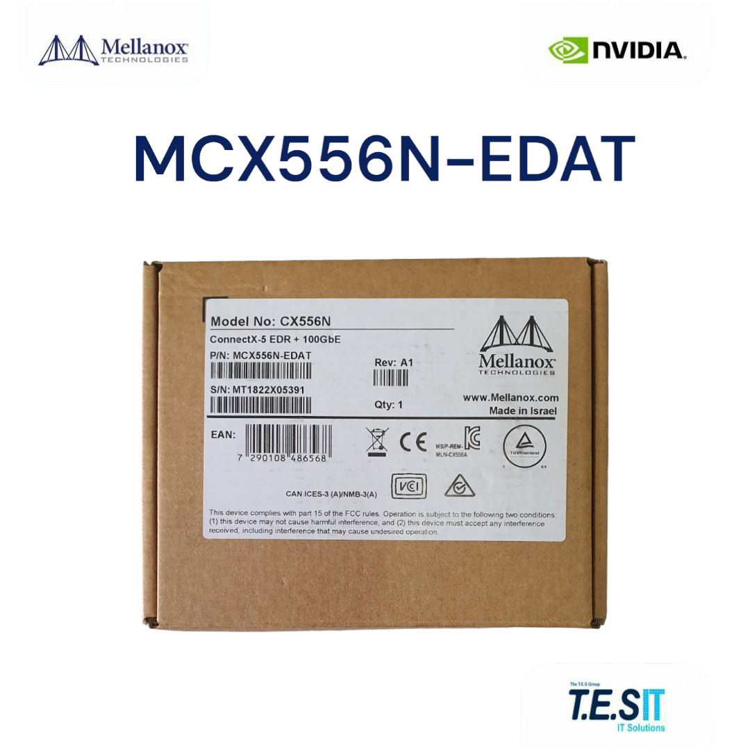 NVIDIA Mellanox® MCX556N-EDAT EDR IB,100GbE,dual-port QSFP28, VPI