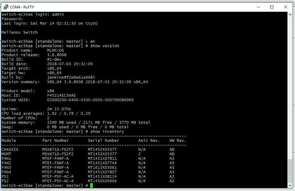 Thumbnail: NVIDIA Mellanox® MSX6710-FB2F2 36-Port FDR 56Gb/s InfiniBand 1U Switch