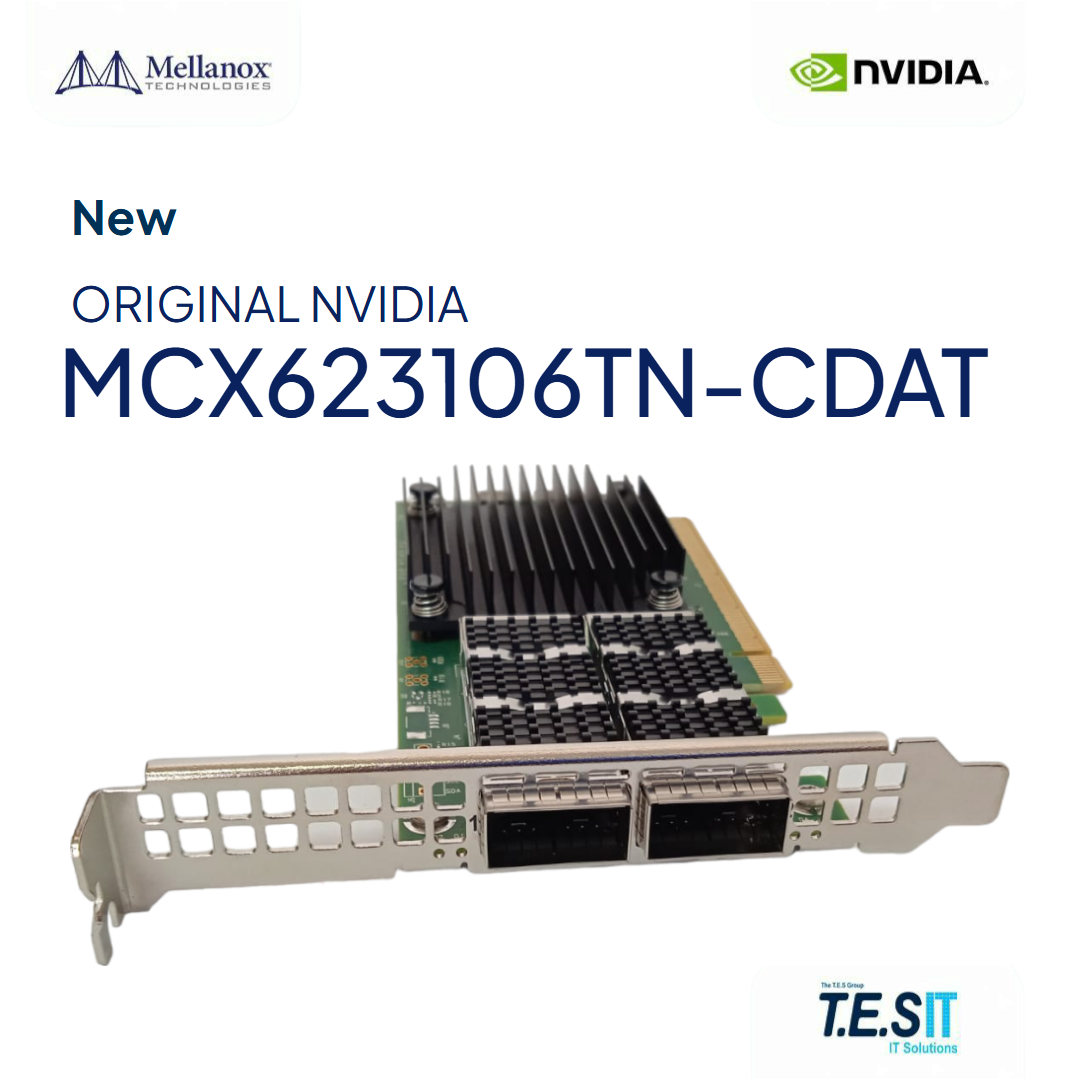NVIDIA Mellanox MCX623106TN-CDAT ConnectX-6 Dx 100GbE Dual QSFP56 PTP NIC