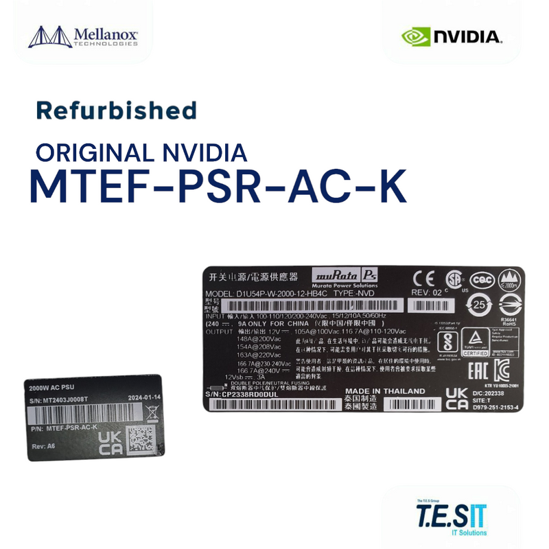 NVIDIA Mellanox® MTEF-PSR-AC-K
