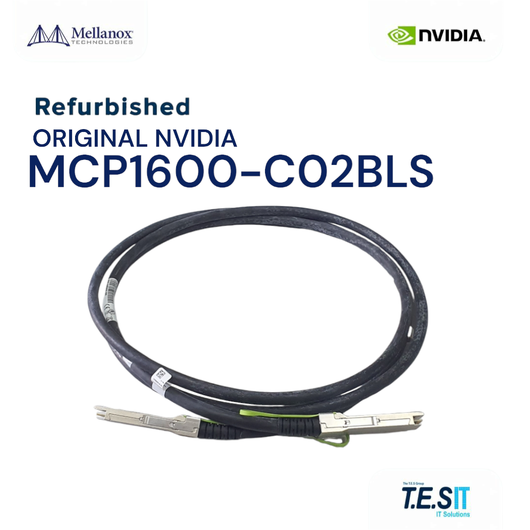 NVIDIA Mellanox MCP1600-C02B QSFP28 100GbE Passive DAC 30AWG Cable 2.5m