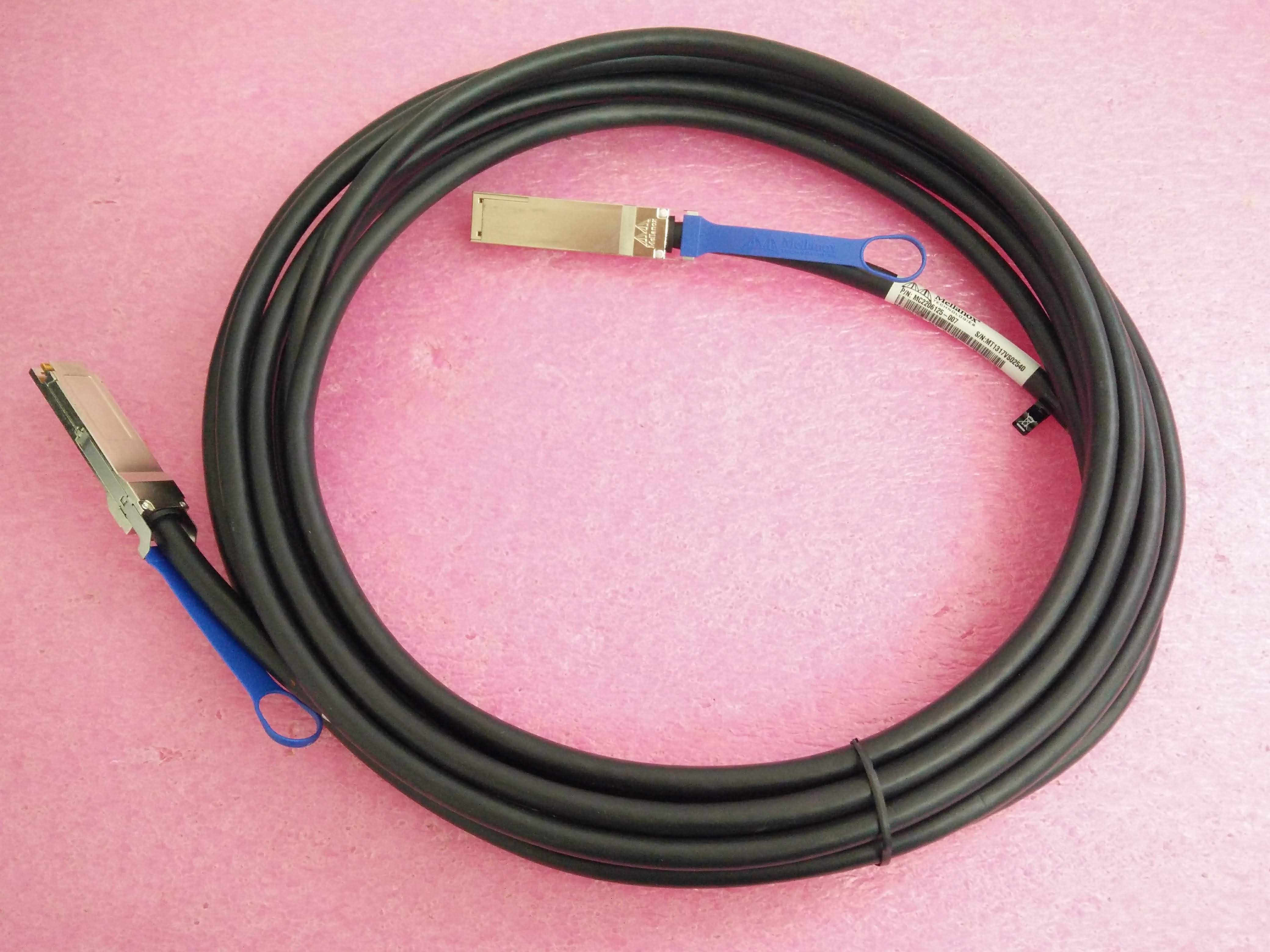 Lot of 10 -Mellanox MC2206125-007 7m cable QSFP IB QDR 40Gb/s +support