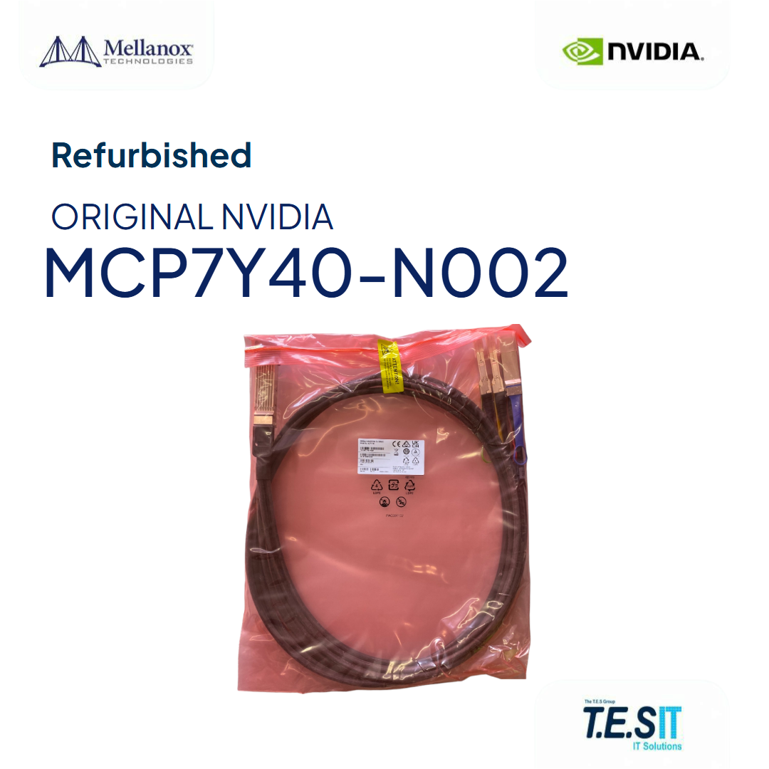 NVIDIA Mellanox MCP7Y40-N002 2m Twin-Port OSFP→4×QSFP112 NDR Splitter Cable