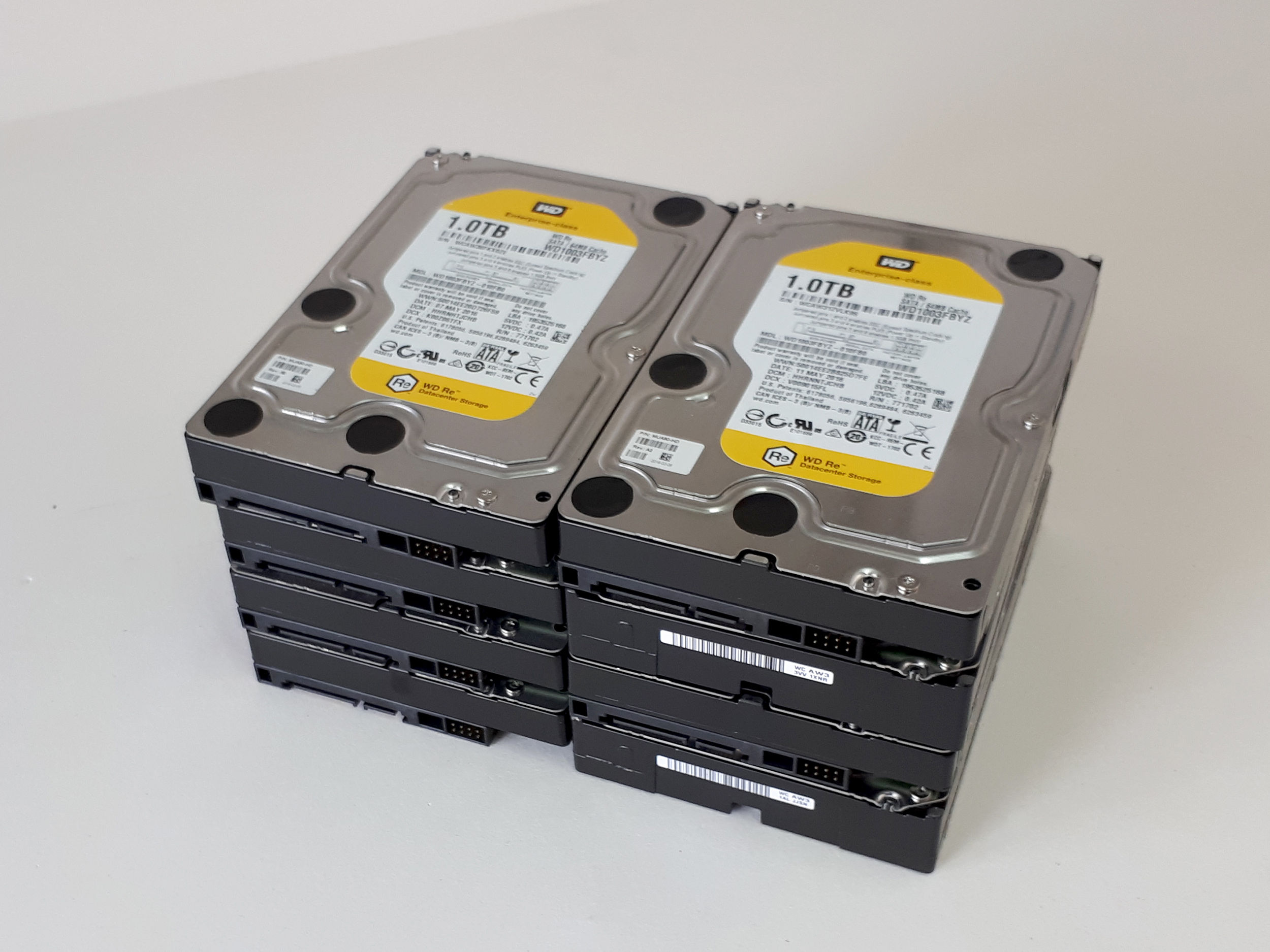 Western Digital WD1003FBYZ 1TB RE SATA 7.2K 3.5in HDD (Lot of 8)