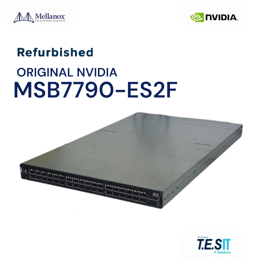 NVIDIA Mellanox® MSB7790-ES2F 100Gb/s InfiniBand 1U Switch QSFP28 ports P2C