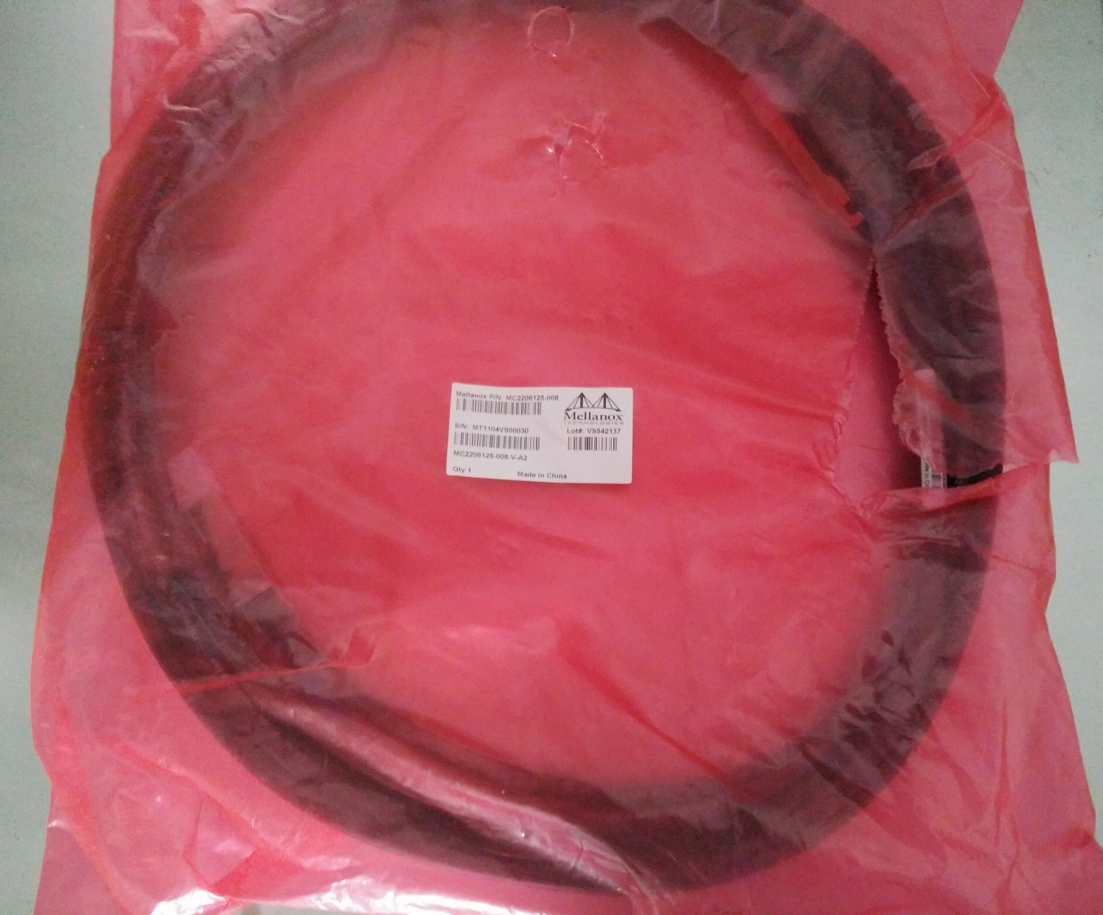 NVIDIA Mellanox® MC2206125-008 QSFP+ 40Gb/s VPI Passive Copper Cable 8m