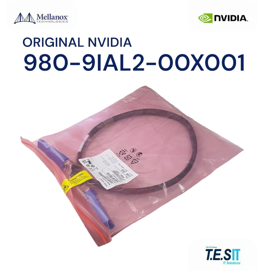 NVIDIA Mellanox® MCP4C10 980-9IAL2-00X001 1600Gb/s OSFP DAC 1m RHS