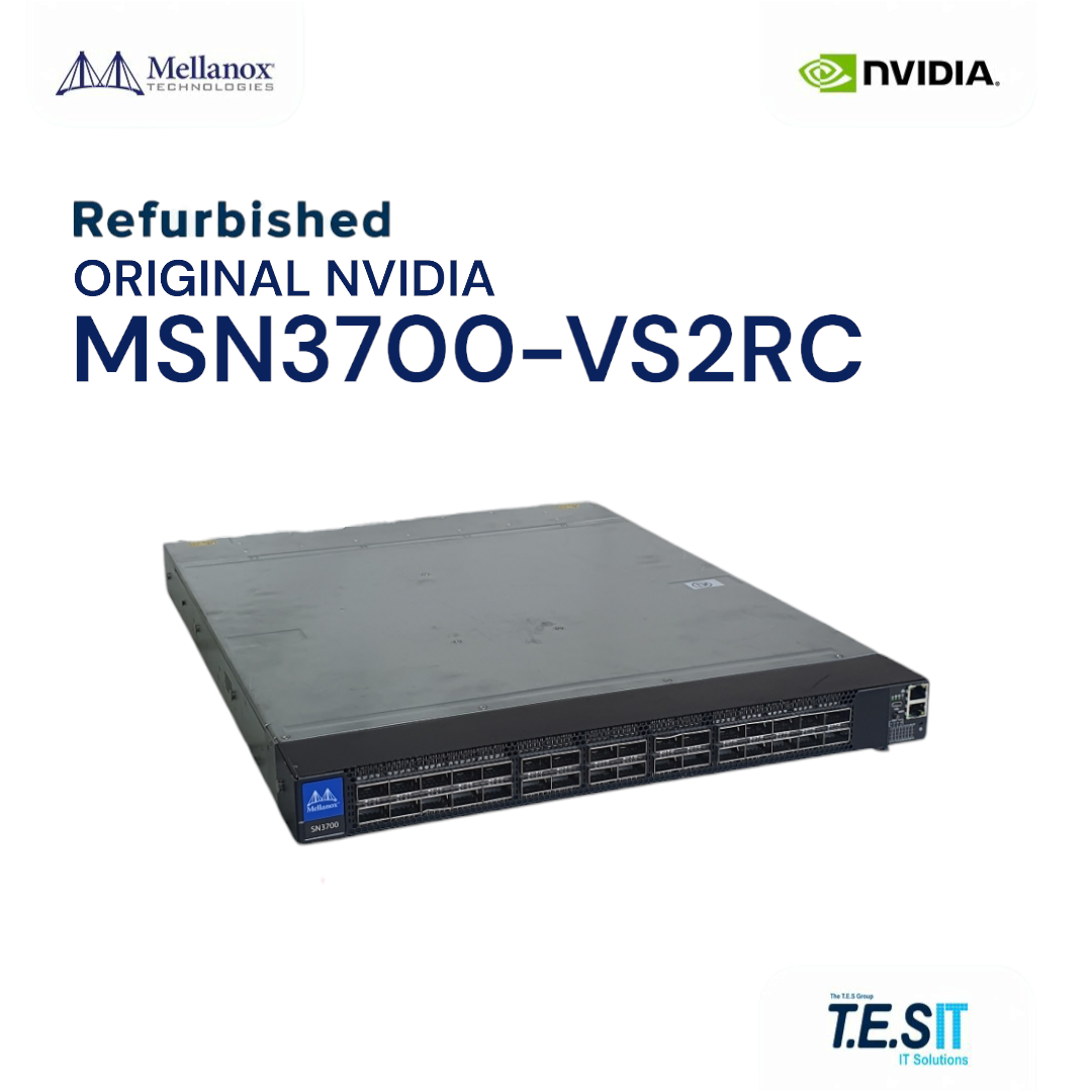 NVIDIA Mellanox® MSN3700-VS2RC 200GbE Switch, 32 QSFP56 Ports