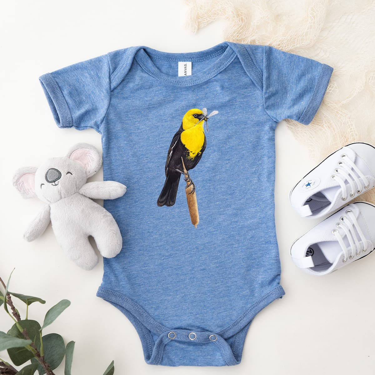 Yellow-headed Blackbird - Baby One Piece