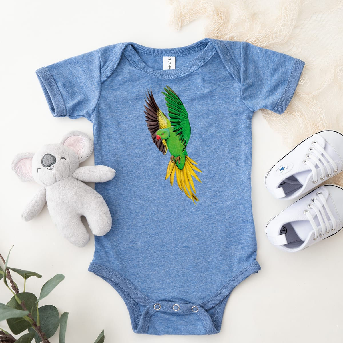 Rose-ringed Parakeet - Baby One Piece