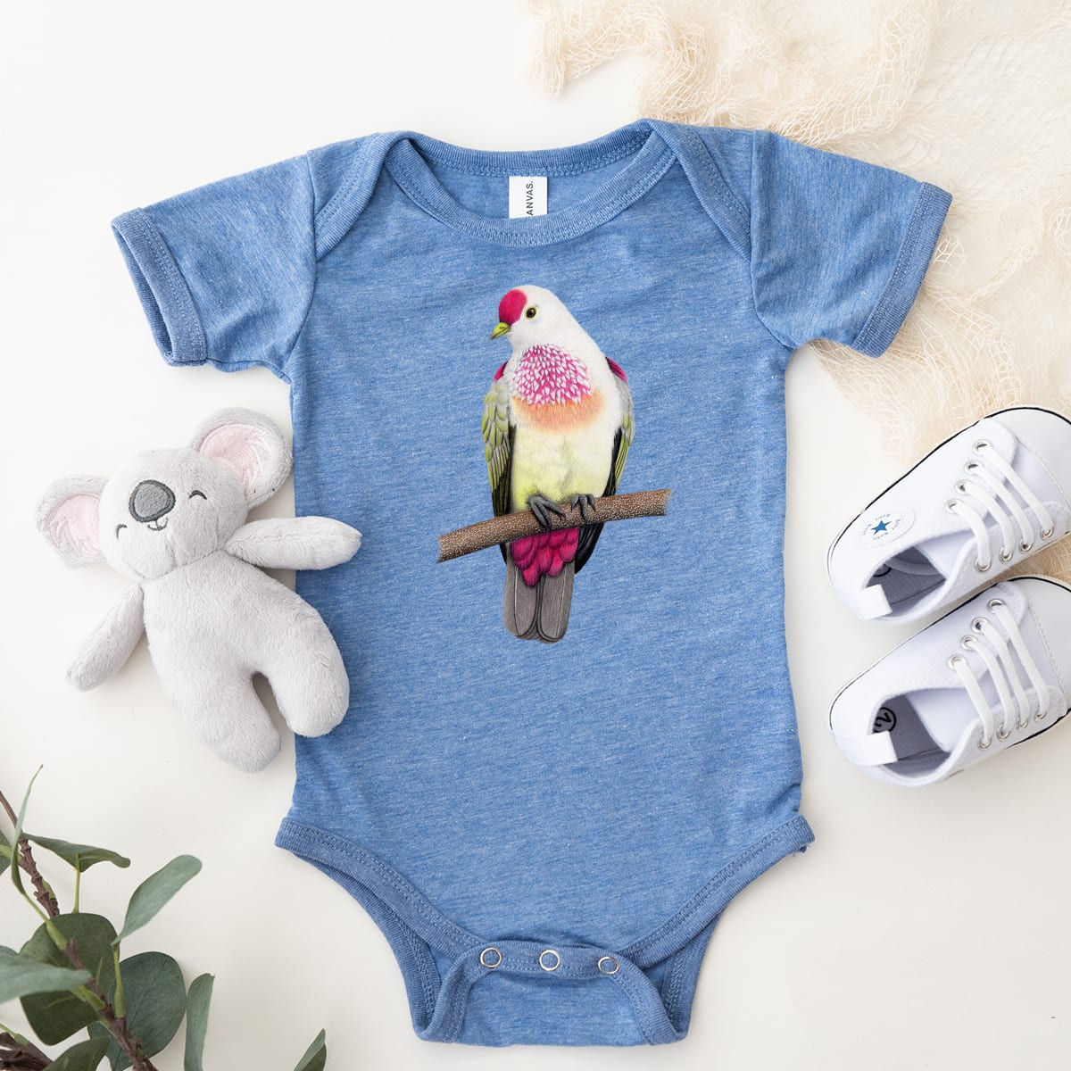 Many-colored Fruit Dove - Baby One Piece