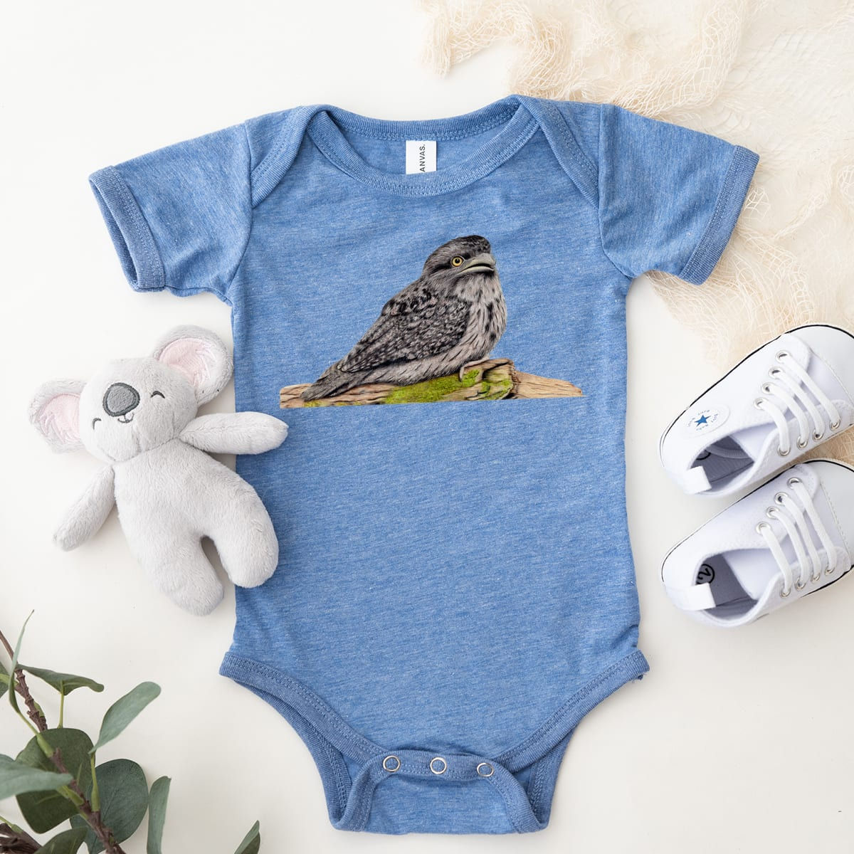 Tawny Frogmouth - Baby One Piece