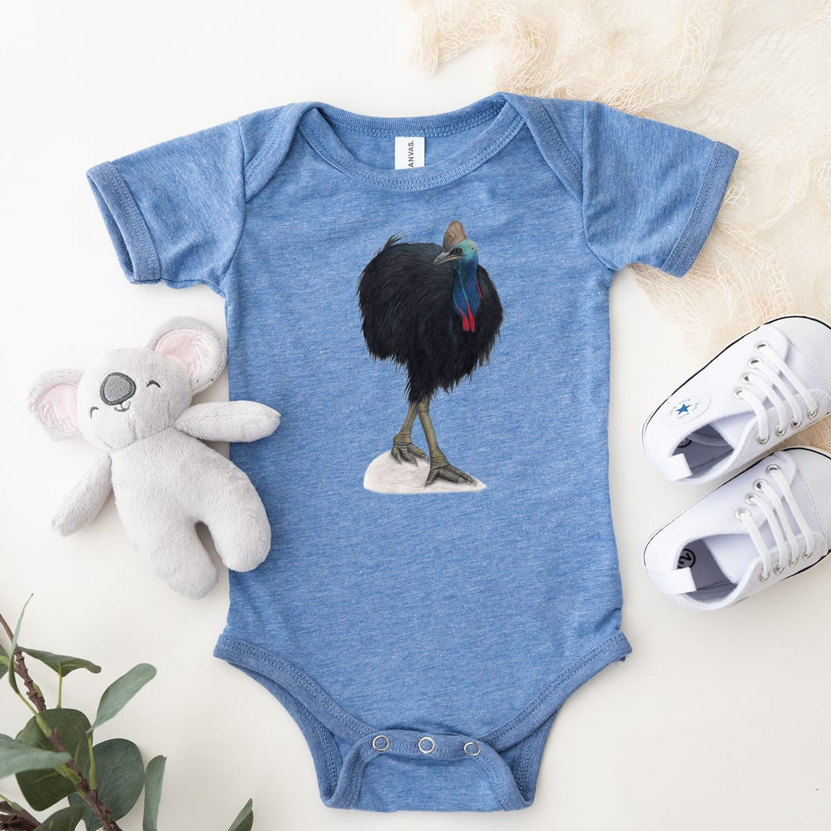 Southern Cassowary - Baby One Piece