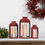 Thumbnail: Old World Red Metal Lantern (Set of 3)