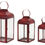Thumbnail: Old World Red Metal Lantern (Set of 3)