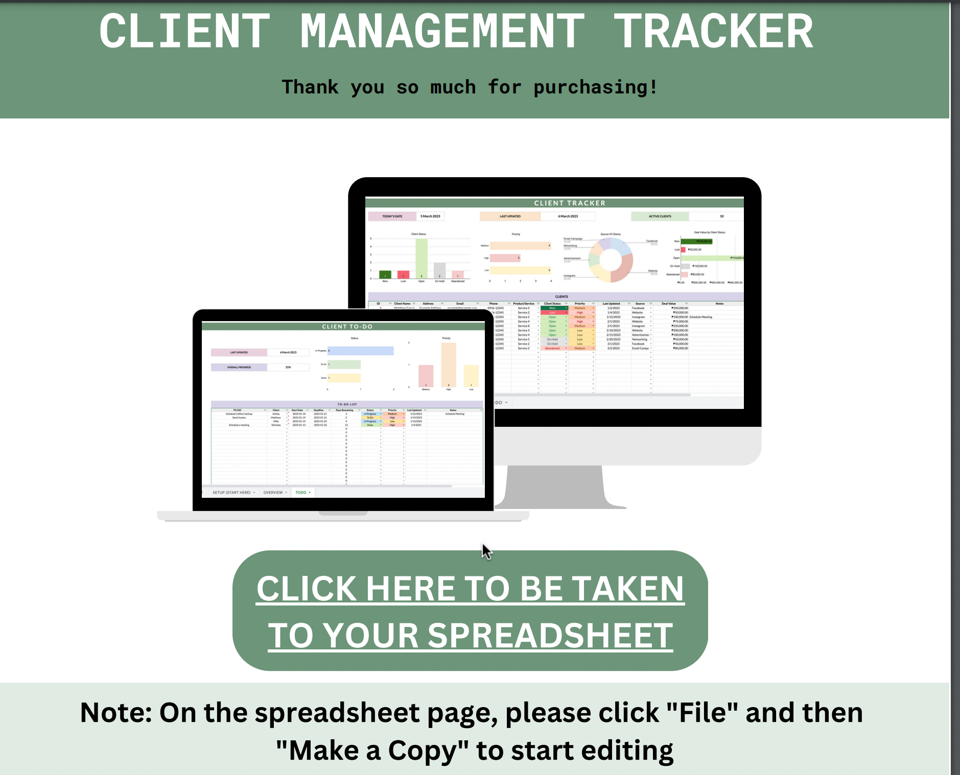 Client Management Tracker
