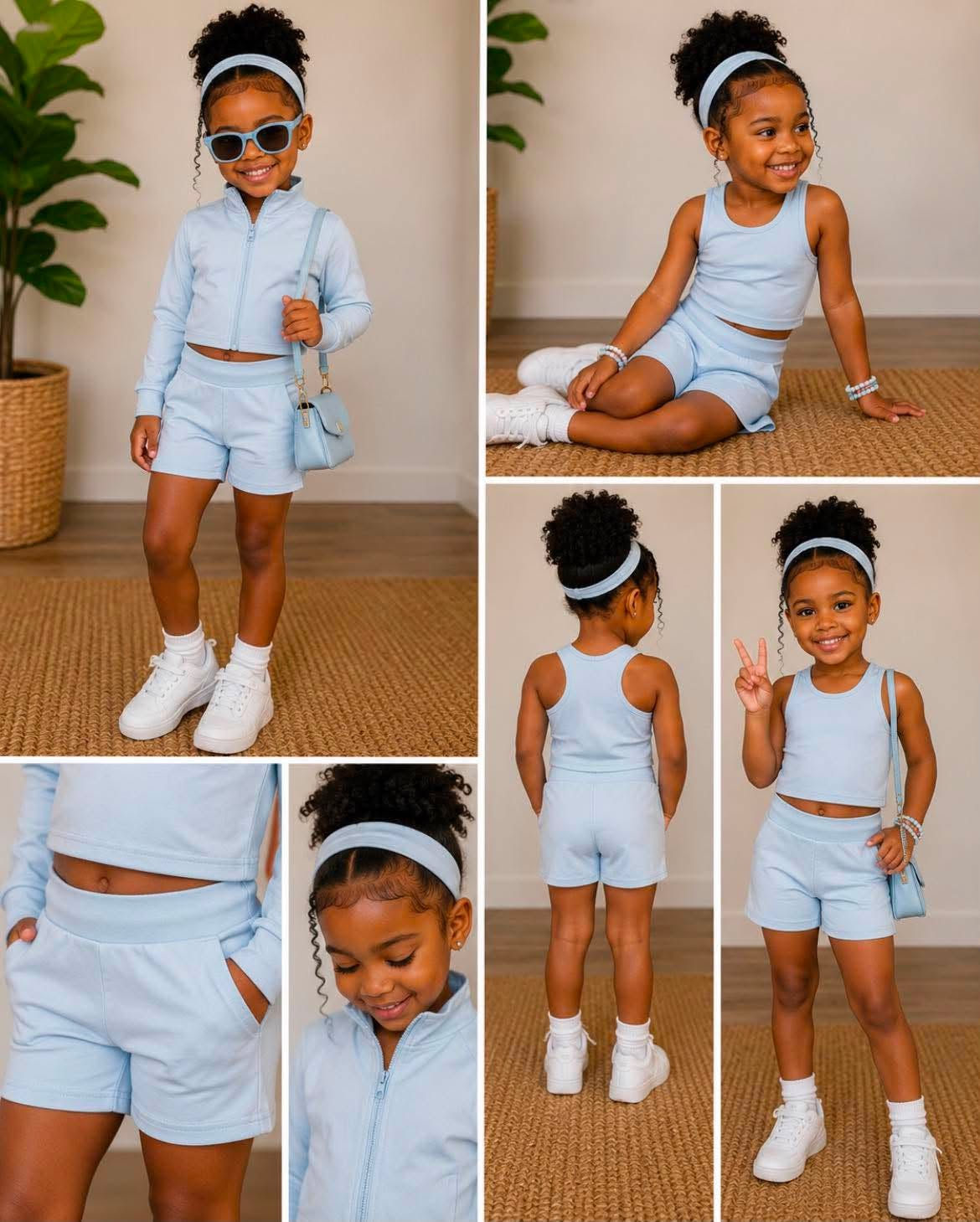 Sky Blue 3-Piece Active Set