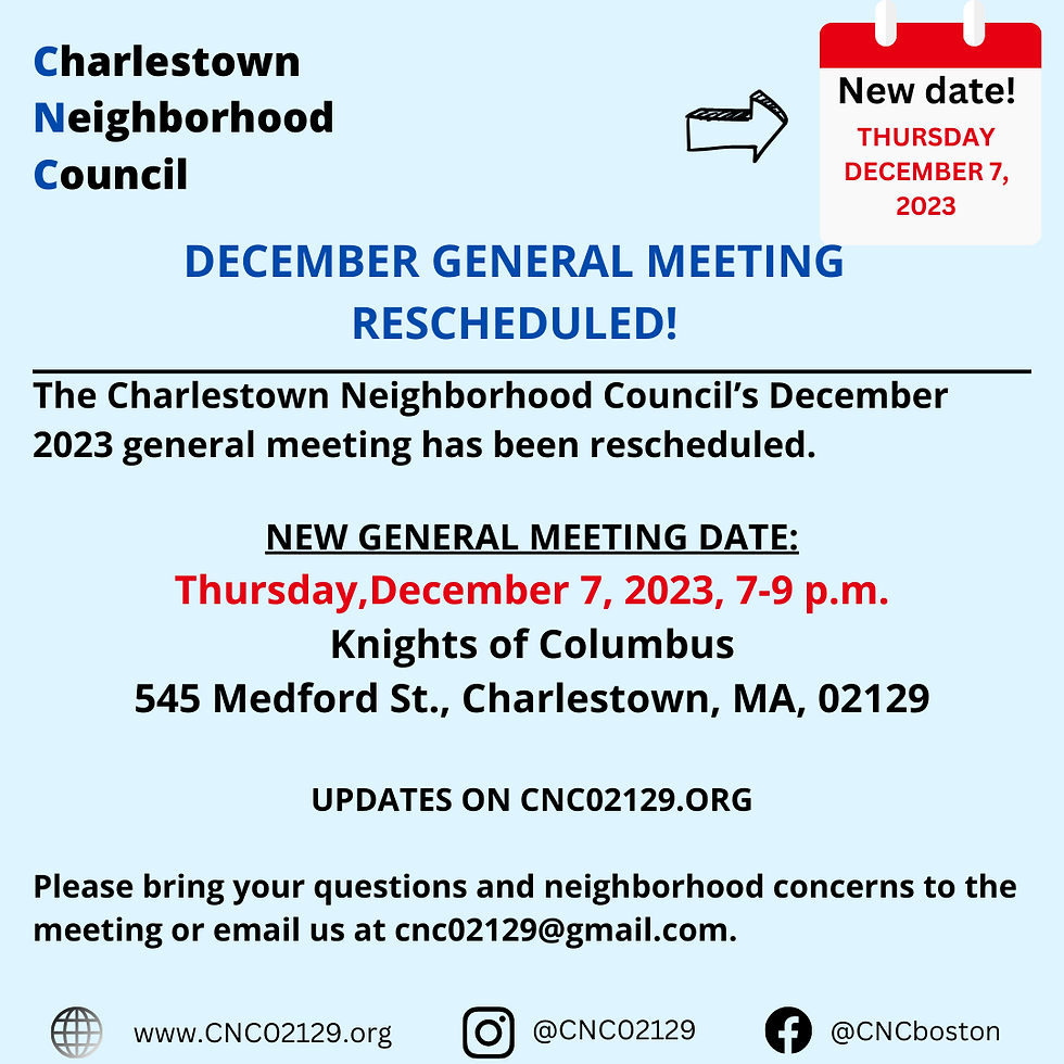 CNC General Meeting - Rescheduled from December 5, 2023