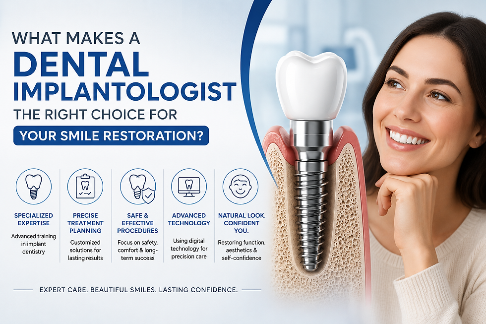 What Makes a Dental Implantologist the Right Choice for Your Smile Restoration?