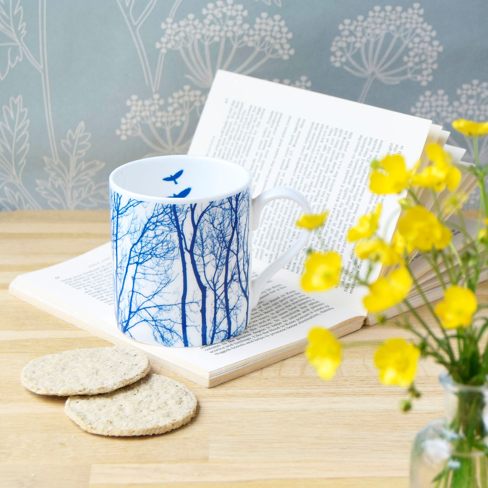 Thumbnail: Fine china Branch mug