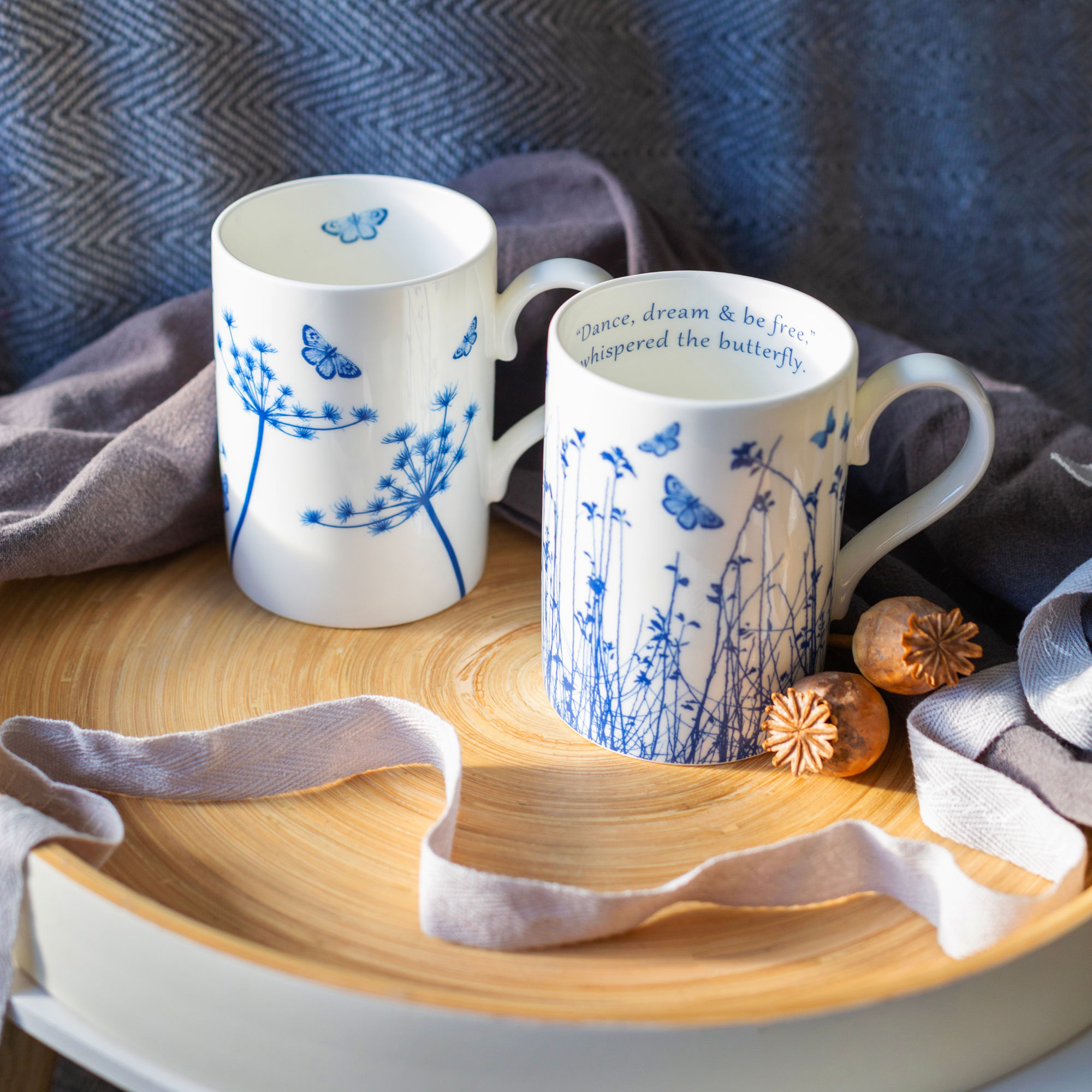 Two Large Fine China Mugs Offer