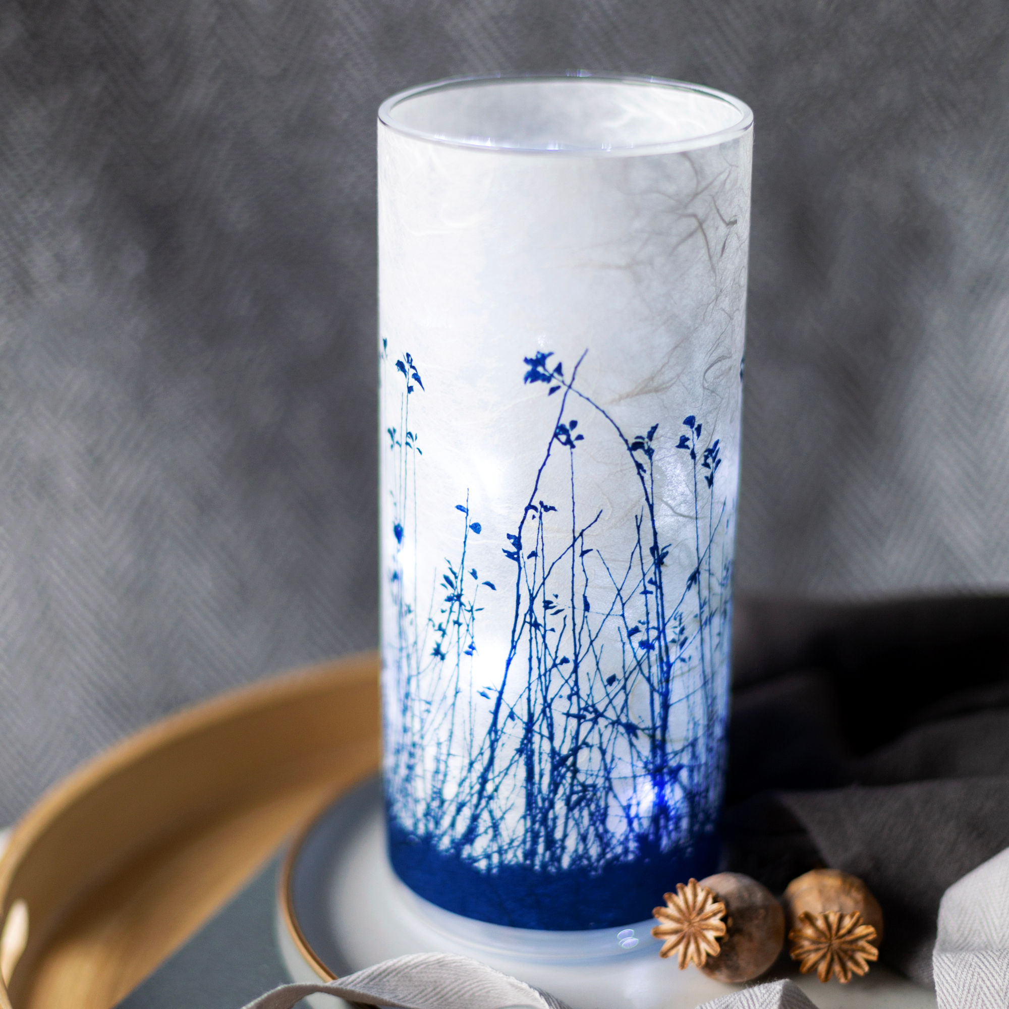 Large Meadow Cyanotype Vase