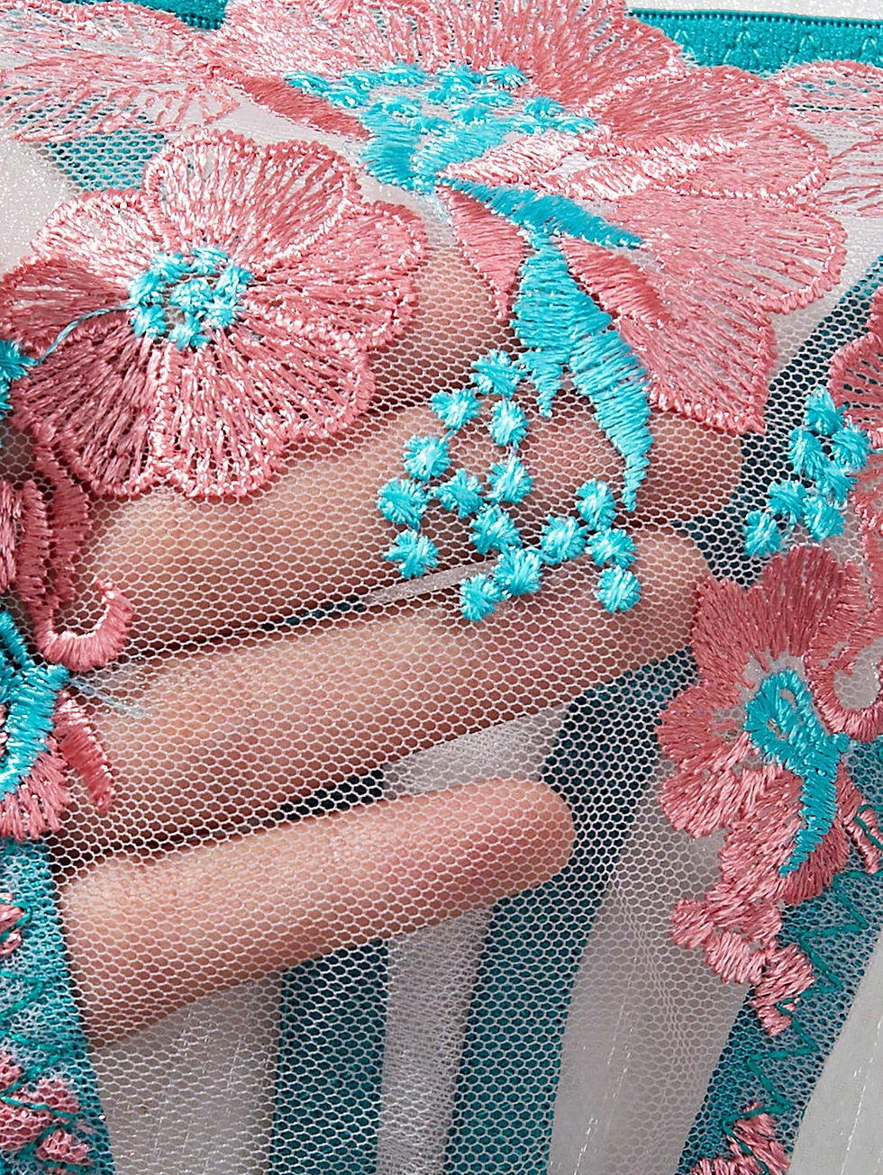 Miniatura: Conjunto de lencería multicolor para mujer