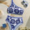 Miniatura: Set de 2 piezas de parte superior e inferior de traje de baño estilo bohemio co