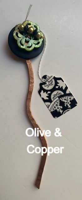Thumbnail: Wavy Copper Shawl Pins