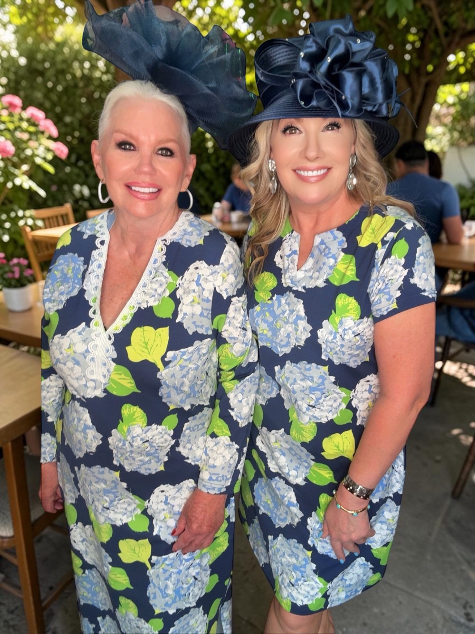 Blue hydrangea Long Maxi 