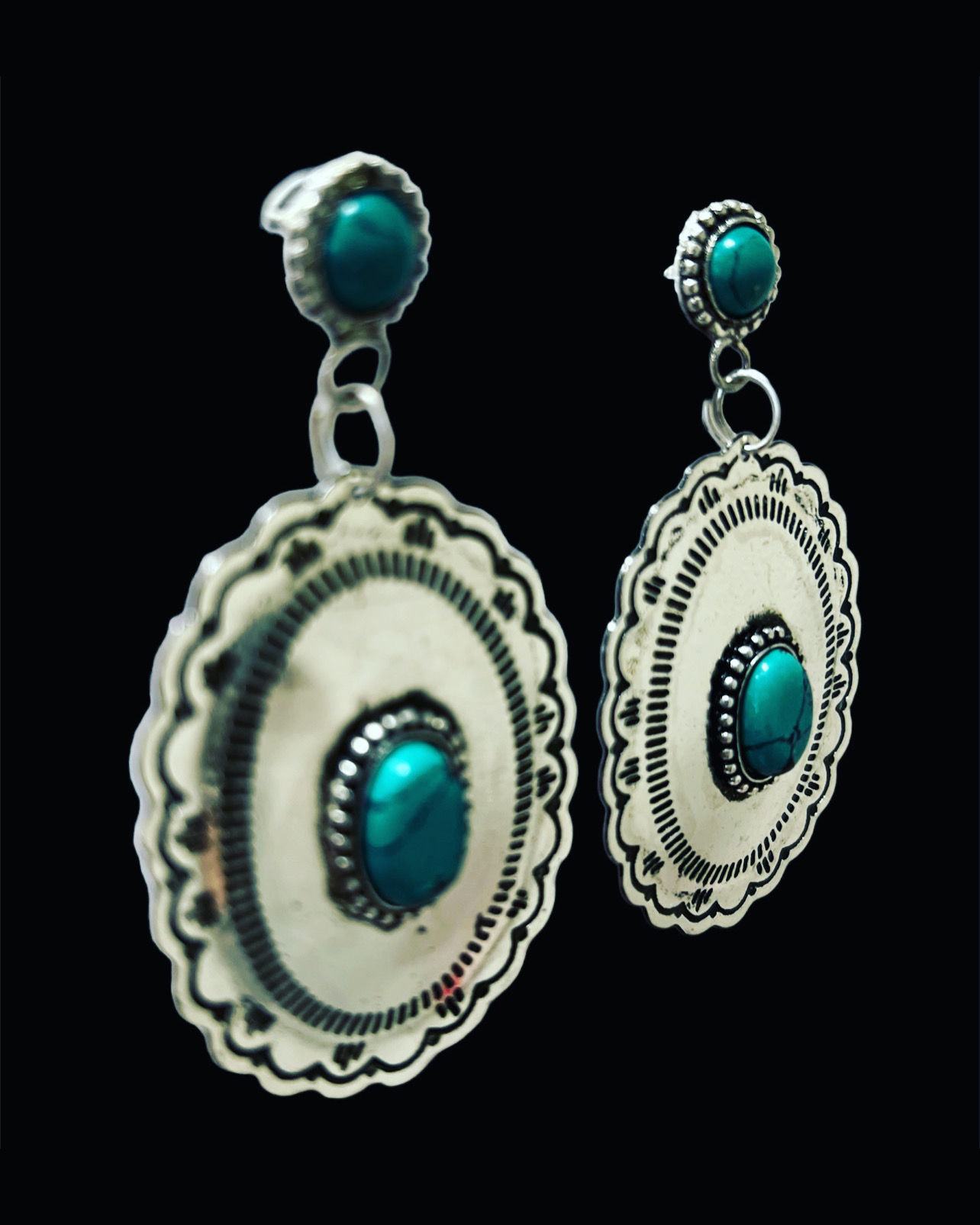 Concho Post Earrings 