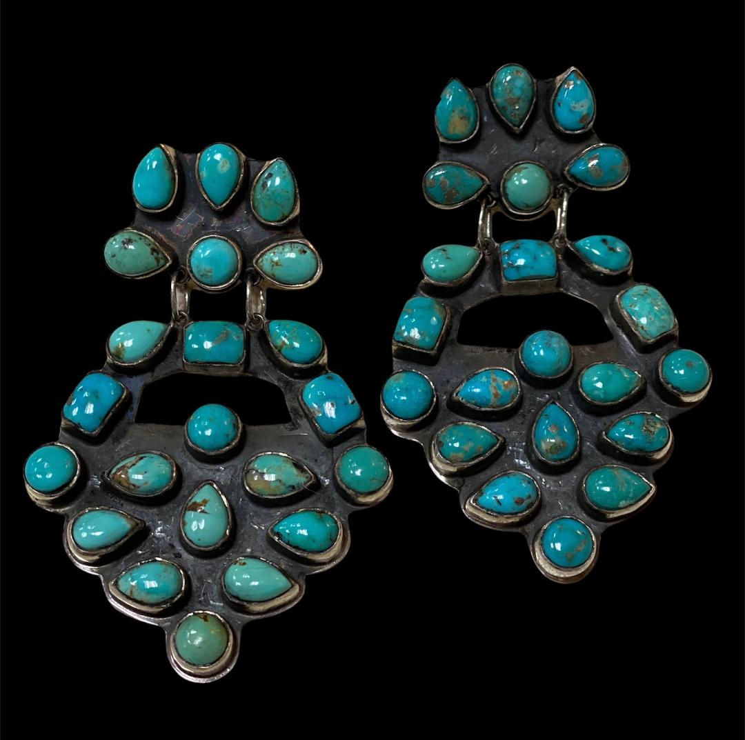 Turquoise Sterling American Post Earrings