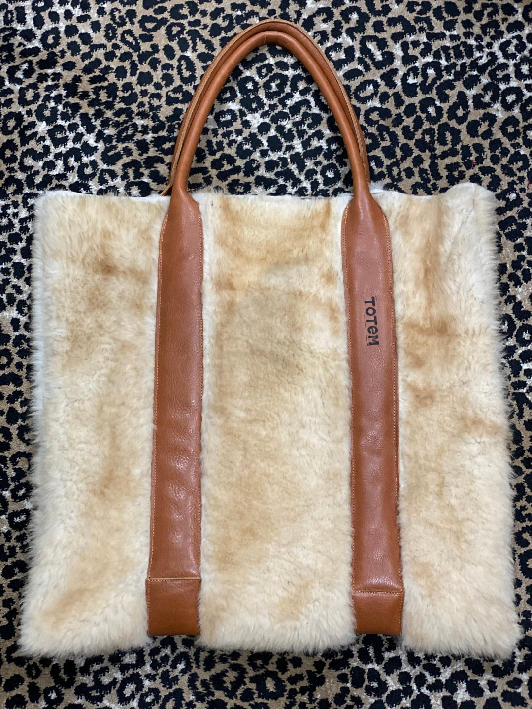 Totem Salvaged Sheepskin Tote