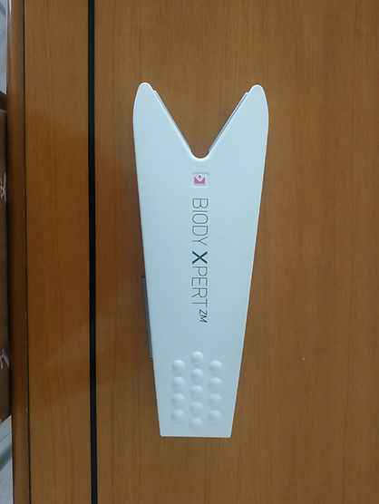 L'immagine rappresenta il Biody xpert zm, che si utilizza per svolgere l'impedenziometria