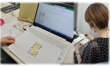 パソコン村 諫早教室 自宅間取り図完成!!