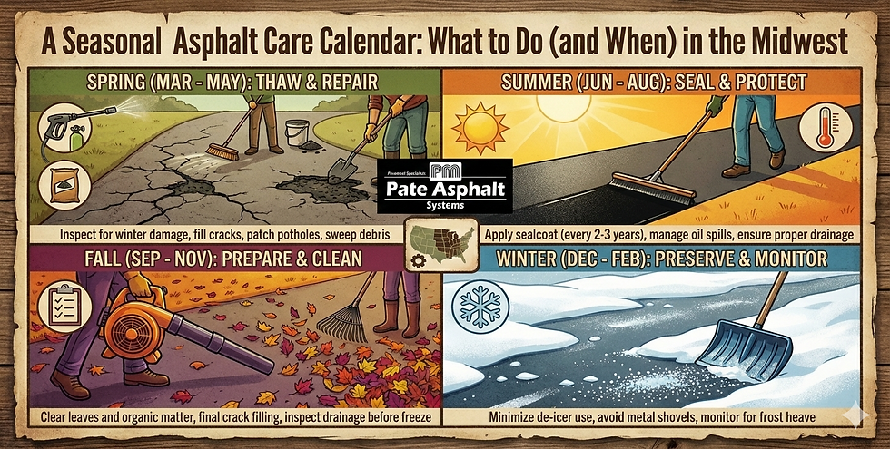 “Pate Asphalt — professional asphalt paving and blacktop services in Eastern Iowa.”