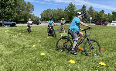 adults learning to bike in cranbrook with physical literacy group we bike 101