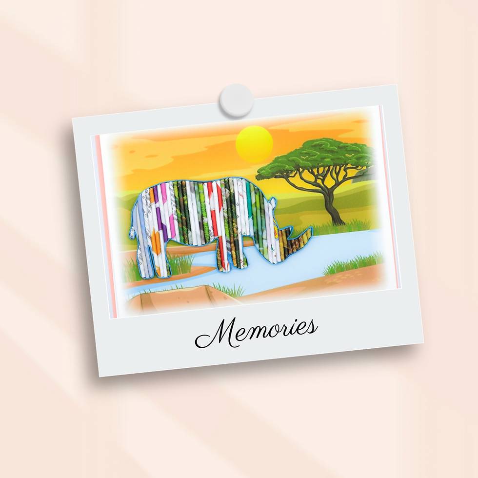 Thumbnail: Handmade Earth-Friendly Card with Unique Recycled Magazine Lion