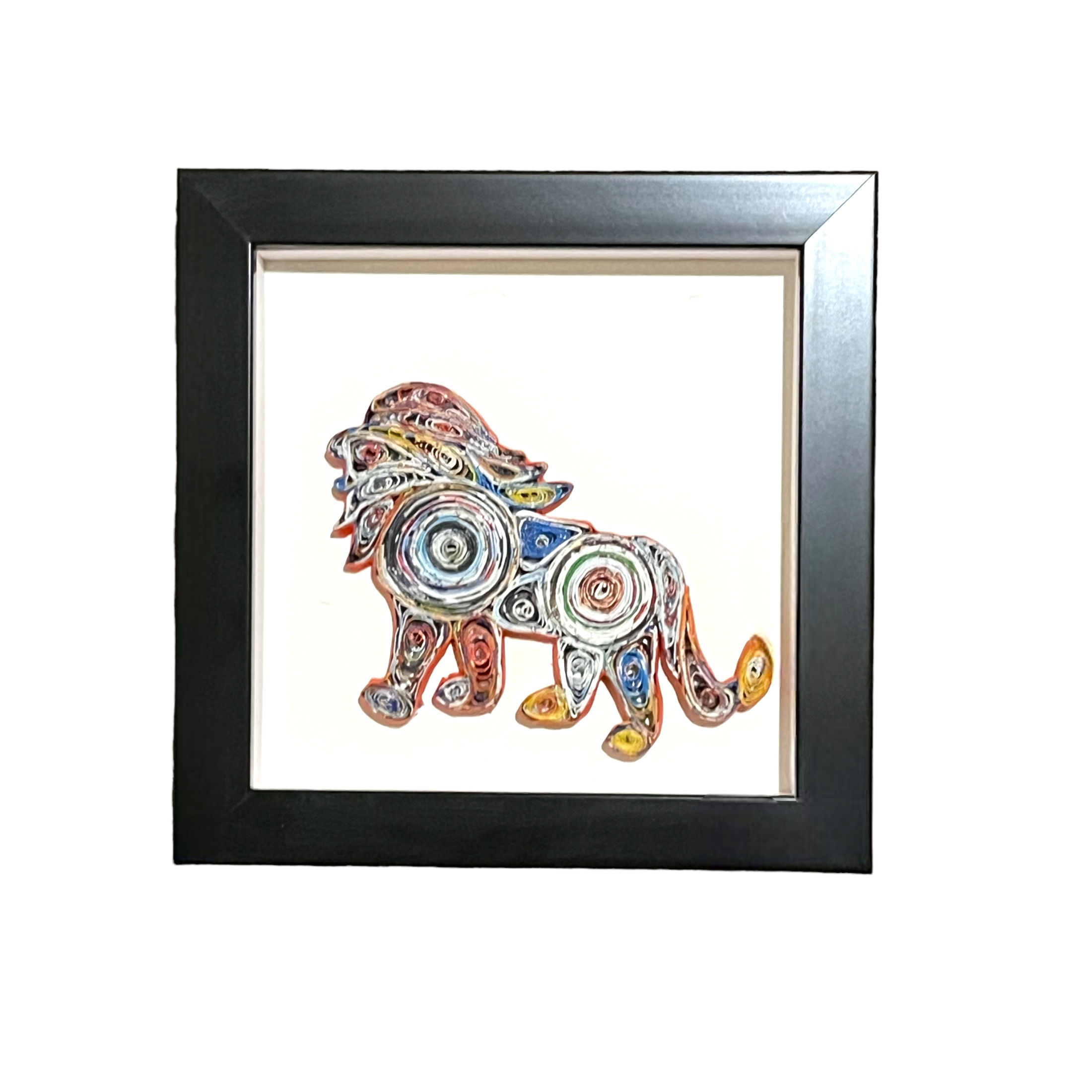 Shadow Box Lion Ornament
