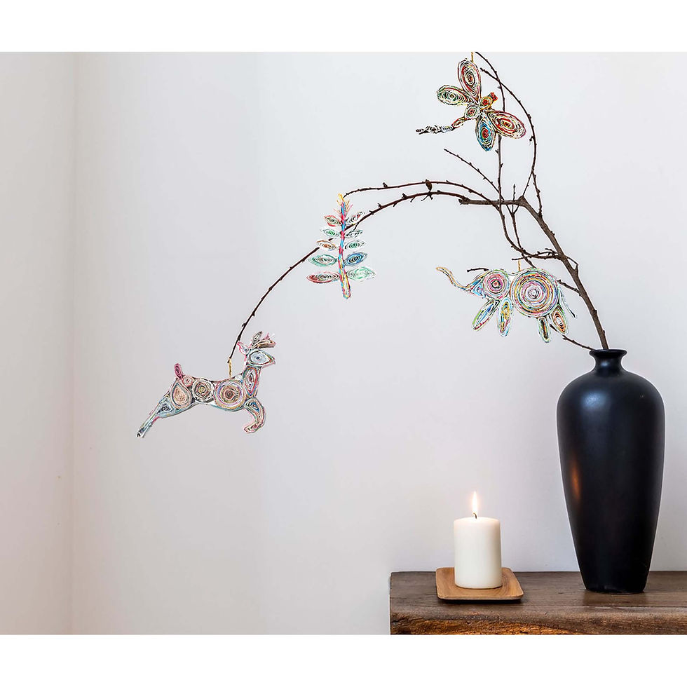 Thumbnail: Fern Quilling Paper Ornament
