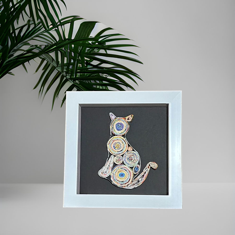Thumbnail: Shadow Box Cat Ornament
