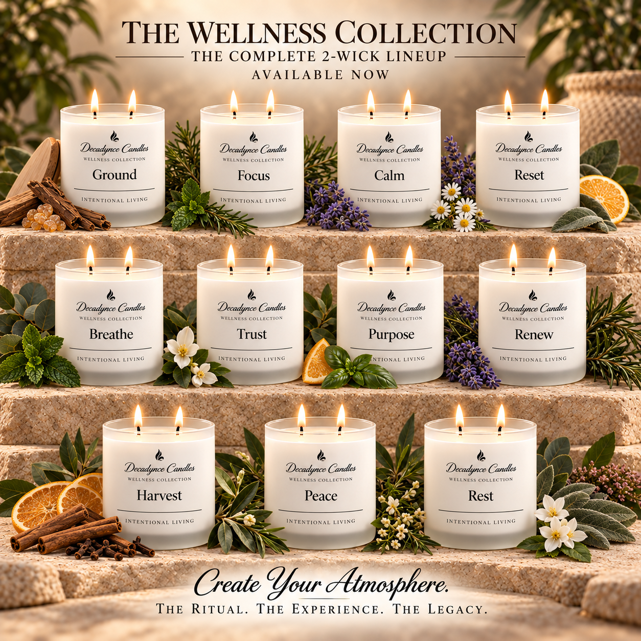 Decadynce Candles-The Wellness Collection