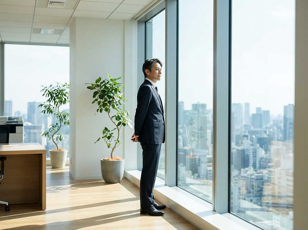 健康と将来の働き方を考えるビジネスパーソン