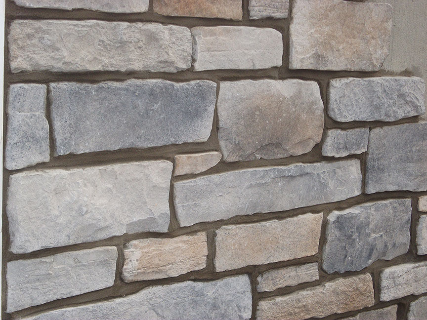 Natural stone wall texture in neutral grays and beiges
